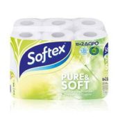 Softex Χαρτί Υγείας Pure Soft 10+2Δώρο