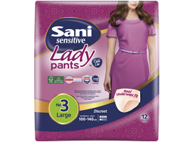 SANI LADY Πάνα Ακράτειας Nο3 Large 12τεμ.