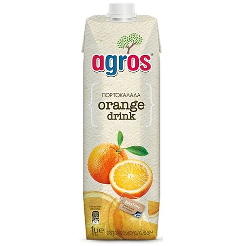Agros Χυμός Πορτοκαλάδα 1lt